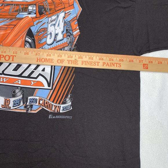 3XL Michael Head Jr Graphic Print Dirt Track Racing Tee T-Shirt New without Tag - Picture 3 of 11